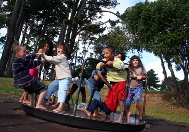  Kids playing atWestmere Easter weekend